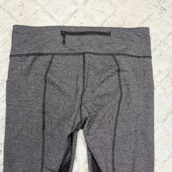 Lululemon Leggings Womens 8 Gray Heathered Pace Rival Crop Run Train 23” - Picture 10 of 11